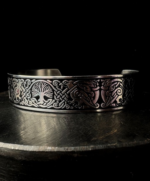 CALIFORNIA OUTFITTERS バングル 7B21 ダークエンブレム ケルト文様