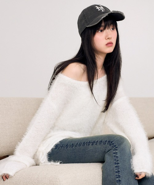 Heather（ヘザー） ニット セーター ドロストシャギーニット 590716