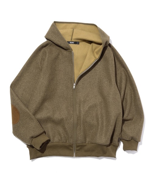 パーカー ELBOW PATCH ZIP OPEN SWEATSHIRT メンズ レディース