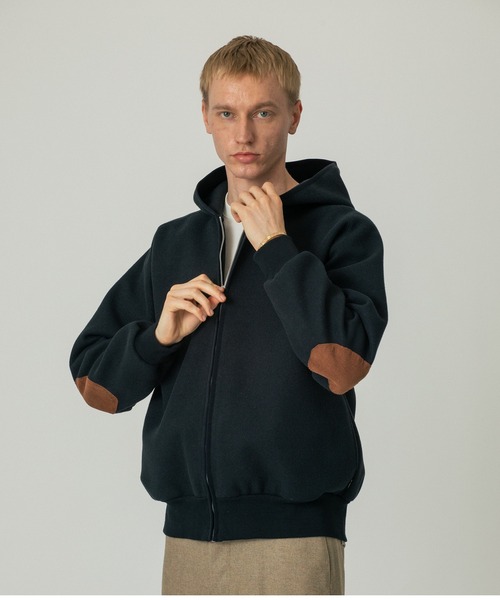パーカー ELBOW PATCH ZIP OPEN SWEATSHIRT メンズ レディース_3