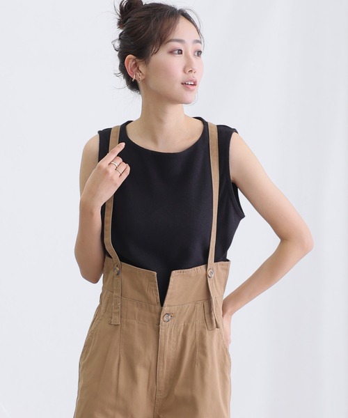 「ElegChic」 ノースリーブトップス M ホワイト レディース_画像2