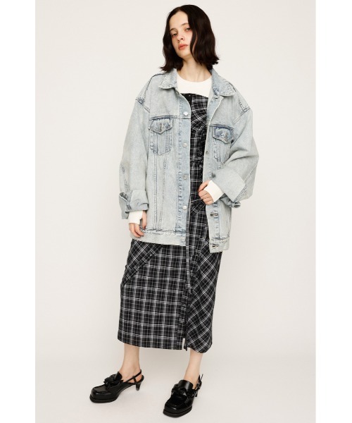 SLY（スライ） ワンピース FRONT HOOK CHECK CAMI OP フロントホック