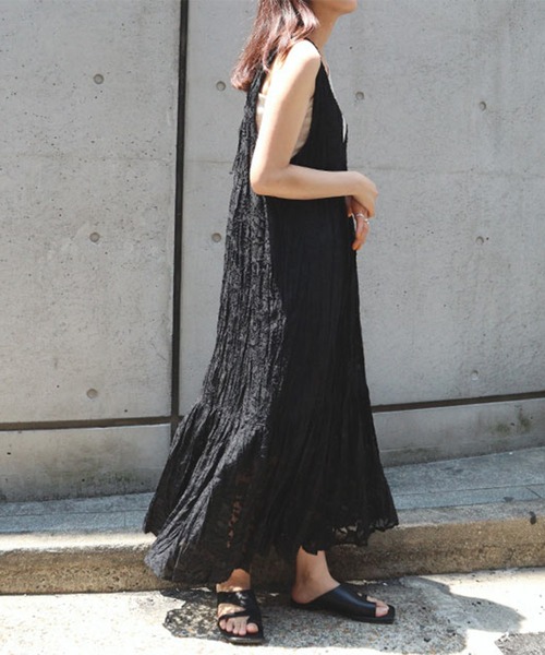 「Isn't She?」 ノースリーブワンピース FREE アイボリー レディース_画像3