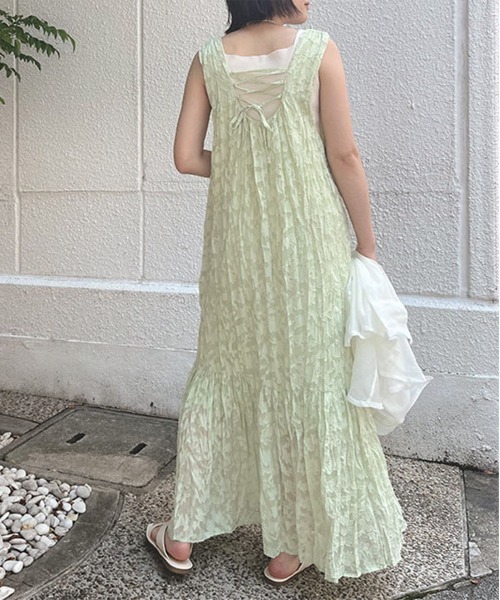 「Isn't She?」 ノースリーブワンピース FREE アイボリー レディース_画像4