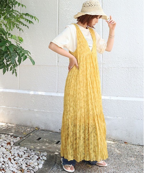 「Isn't She?」 ノースリーブワンピース FREE アイボリー レディース_画像5