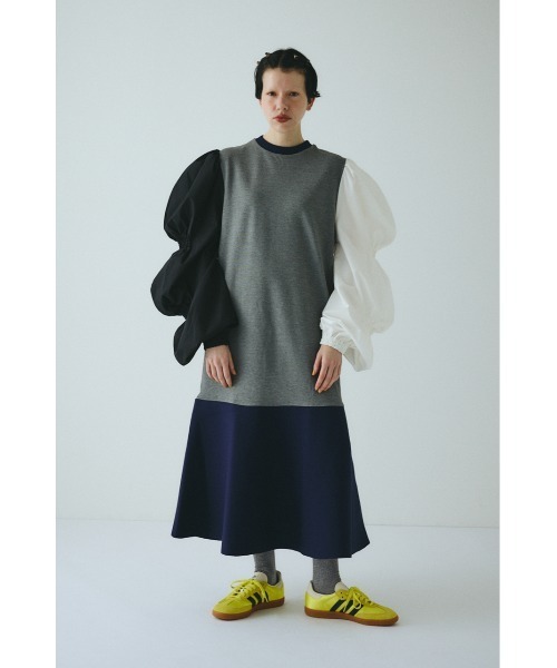 HeRIN.CYE ワンピース Shirring balloon sleeves dress シャーリング
