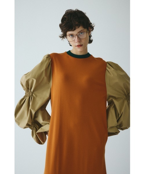 HeRIN.CYE ワンピース Shirring balloon sleeves dress シャーリング