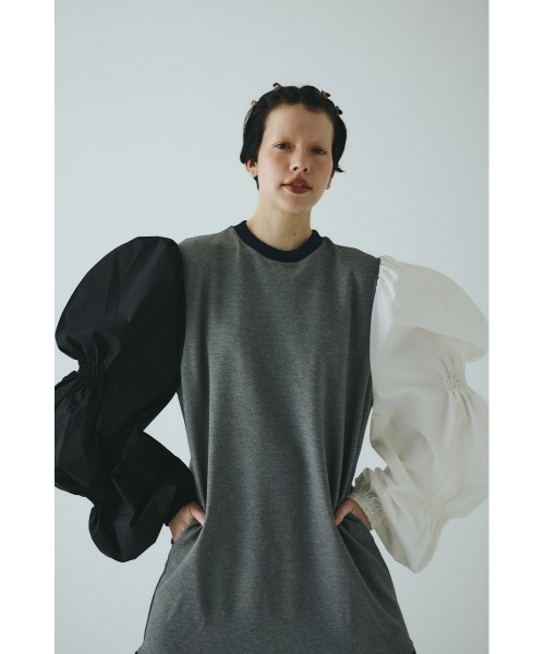 HeRIN.CYE ワンピース Shirring balloon sleeves dress シャーリング