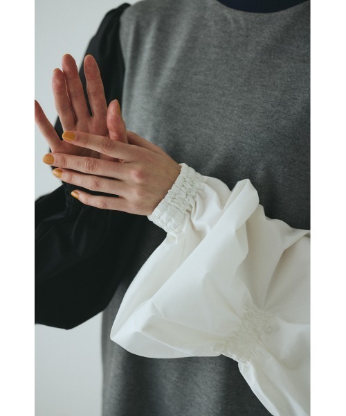 HeRIN.CYE ワンピース Shirring balloon sleeves dress シャーリング