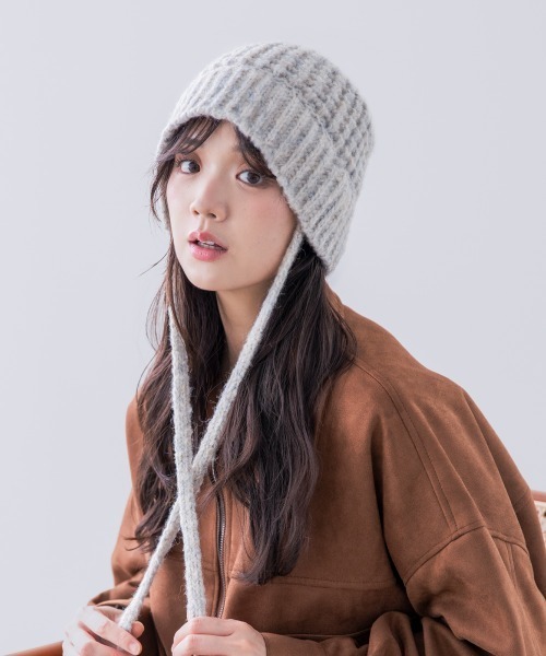 polcadot（ポルカドット） ニット帽 ニットキャップ STRAP KNIT HAT