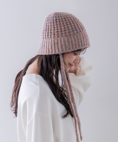 polcadot（ポルカドット） ニット帽 ニットキャップ STRAP KNIT HAT