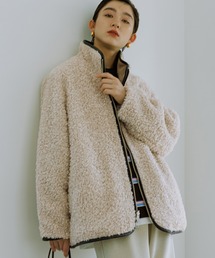 ADAM ET ROPE' ブルゾン アウター 「WEB限定」リバーシブルボア