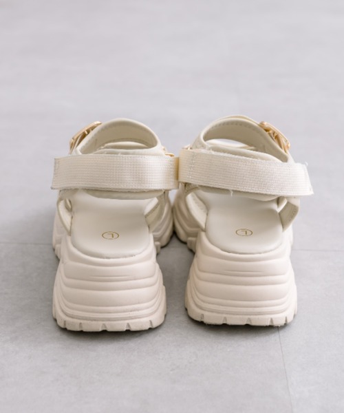 「OLIVE des OLIVE」 フラットサンダル SMALL アイボリー レディース_画像5