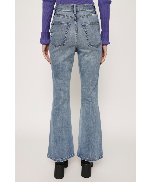 「SLY」 加工ブーツカットデニムパンツ 26inch ライトブルー レディース_画像5