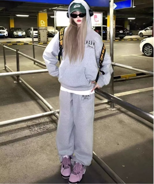 ロサンゼルスアパレル スウェットパーカー スウェットパンツ グレー 上下セット SSZ x AH x LOS ANGELES APPAREL スウェット グレー 【公式通販】