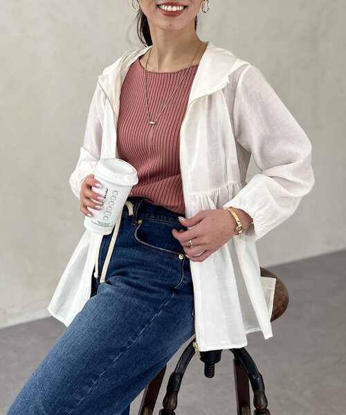 「Chez toi」 ジップアップブルゾン FREE ブラック レディース_画像3