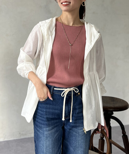 「Chez toi」 ジップアップブルゾン FREE ブラック レディース_画像4