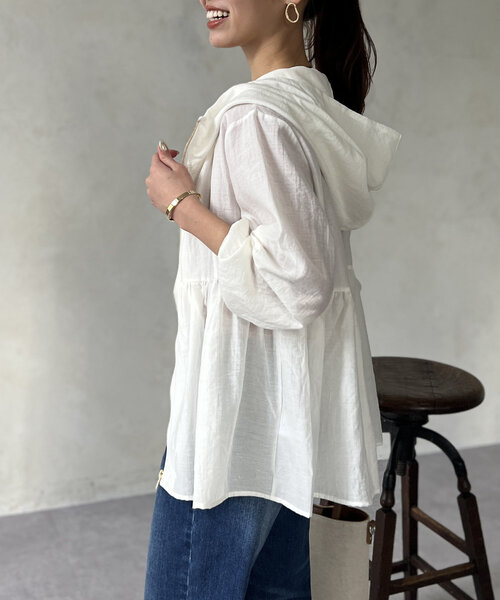 「Chez toi」 ジップアップブルゾン FREE ブラック レディース_画像7