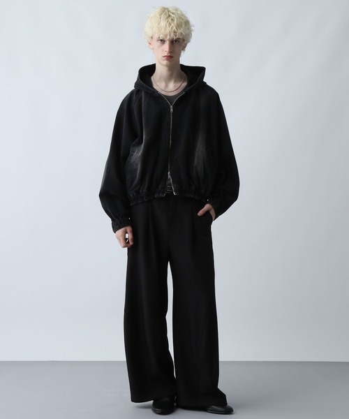 【SET UP対応】オーバーフードブルゾン(HARE) HARE ブルゾン アウター 「SET UP対応」オーバーZIPフードブルゾン