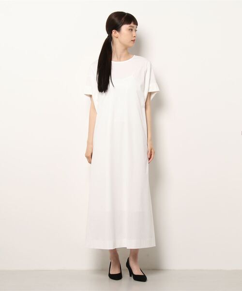 「emmi」 半袖ワンピース FREE ネイビー レディース_画像5