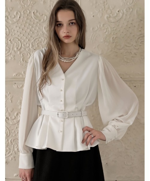 eLLa asymmetry blouse 2025AW 完売ブラウス eLLa asymmetry blouse