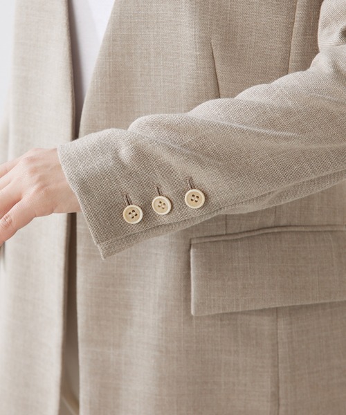 Whim Gazette ブラック ノーカラージャケット ノーカラージャケット | Whim Gazette(ウィム ガゼット)レディース