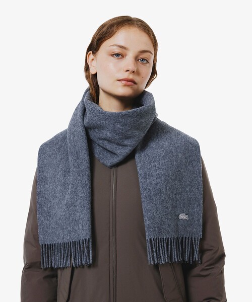 LACOSTE（ラコステ） マフラー ストール メリノウール大判マフラー