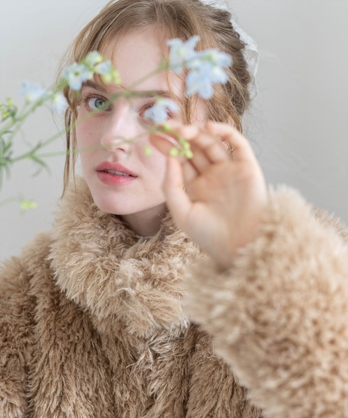 clear コート アウター プードルファージャケット「大人 カジュアル 着