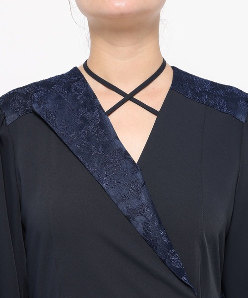 HARE（ハレ） ワンピース ジャガードキリカエカシュクールワンピース