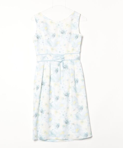 「Debut de Fiore」 ノースリーブワンピース 36 ブルー レディース_画像2