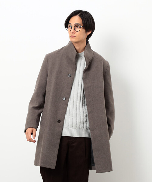 極美品 2022コムサメン カシミヤ ウール イタリアンカラーコート COMME CA ISM（コムサイズム） コート ジャケット ウールブレンド