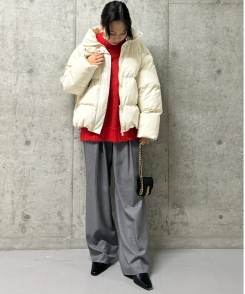 【美品】ミラオーウェン　レディース　ベージュ　ダウンジャケット　防寒　かわいい Mila Owen（ミラオーウェン） ダウンジャケット FREE ベージュ