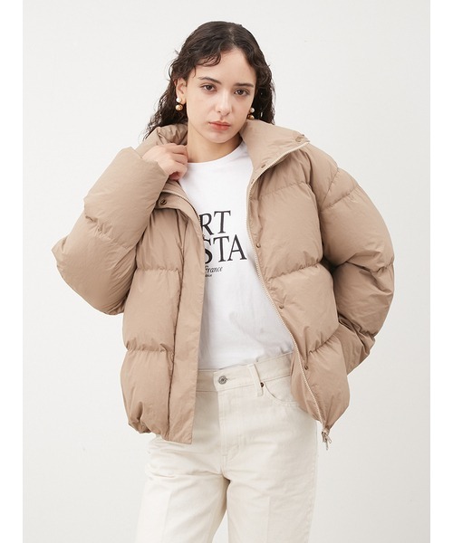 【美品】ミラオーウェン　レディース　ベージュ　ダウンジャケット　防寒　かわいい Mila Owen（ミラオーウェン） ダウンジャケット FREE ベージュ