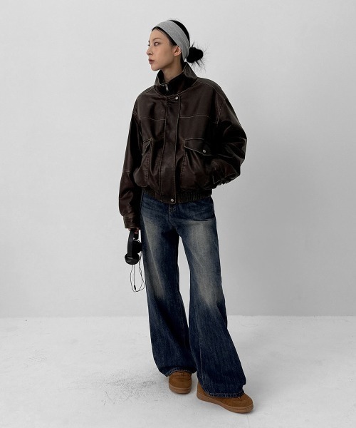 BLACKUP（ブラックアップ） ブルゾン アウター 「MADE」 ピンテル