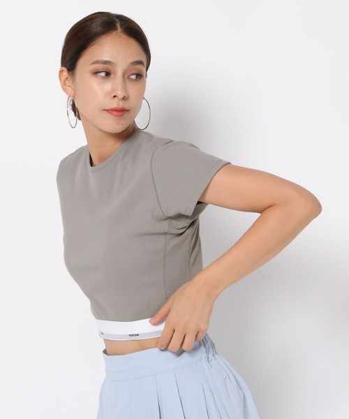 「HEREIAM」 半袖カットソー SMALL グレー レディース_画像9