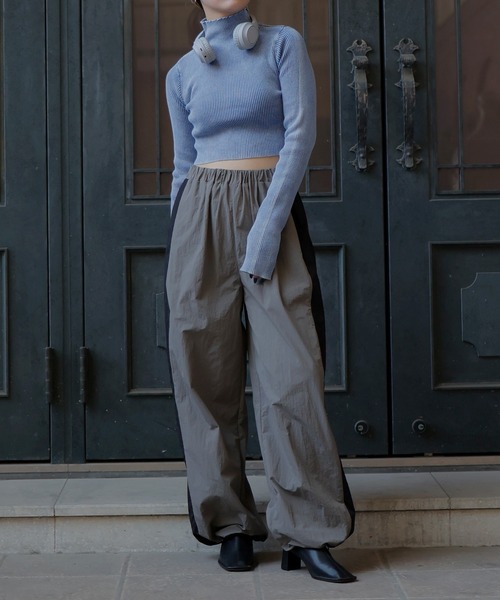 「Mili affinity」 長袖ニット FREE ブラック レディース_画像8