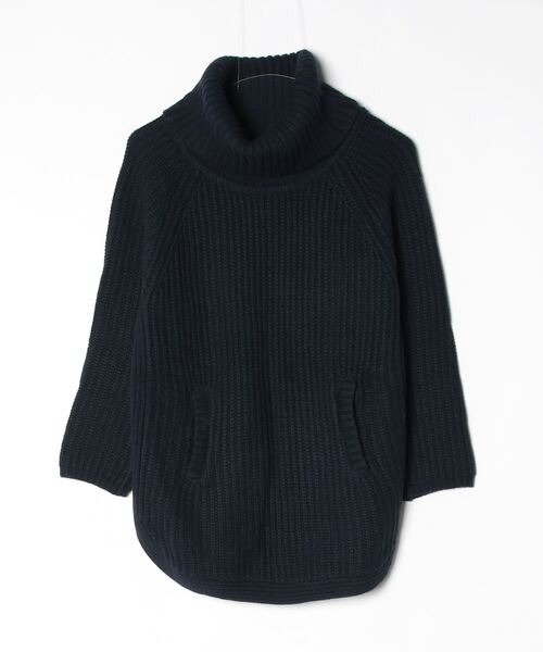 Simplicite（サンプリシテ） タートルネックニット - ネイビー