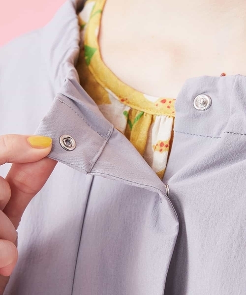 「Jocomomola」 コート 40 ライトグレー レディース_画像6