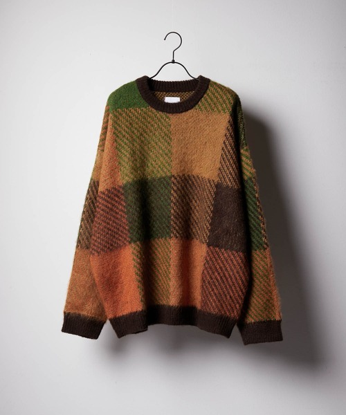 「ENDER PRODUCTS」 長袖ニット M オレンジ メンズ_画像8