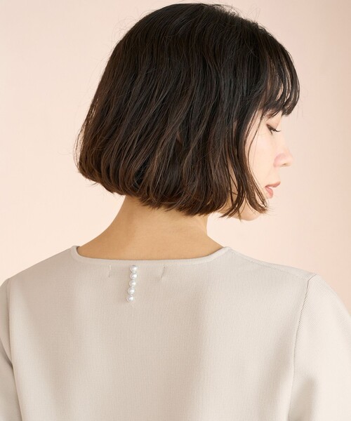 セットアップ 「セレモニー」BEAUTY FORM KNIT ペプラムセットアップ レディース_13