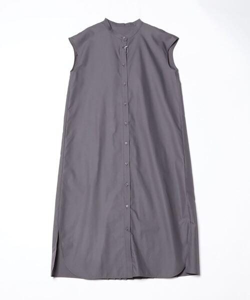 「SHIPS any」 半袖ワンピース ONE SIZE チャコールグレー レディース_画像2