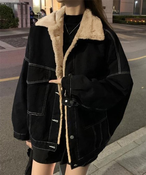 miniministore（ミニミニストア） デニムジャケット gジャン 裏ファー