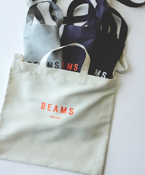 BEAMS（ビームス） トートバッグ ロゴ ショルダーバック メンズ