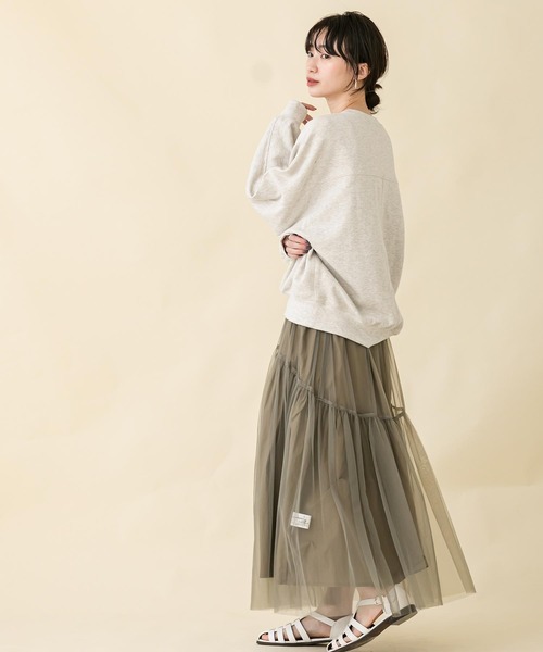 「Gready Brilliant」 「lallia mu」フレアスカート FREE カーキ レディース_画像9