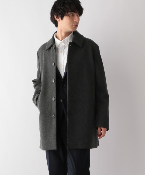 GLOBAL WORK（グローバルワーク） ステンカラーコート MEDIUM ネイビー