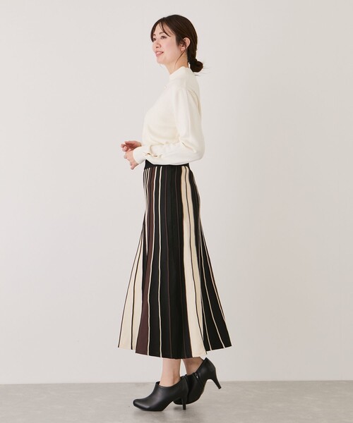 JAYRO（ジャイロ） スカート マルチカラーストライプニットスカート