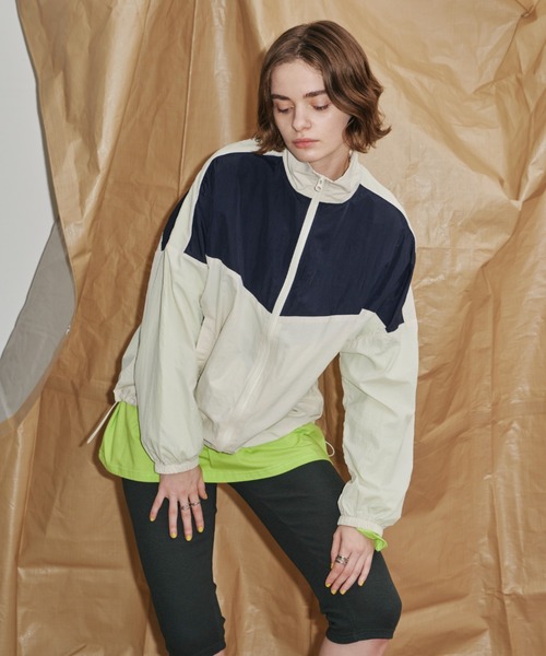 「Auntie Rosa Holiday」 ナイロンブルゾン FREE アイボリー レディース_画像7