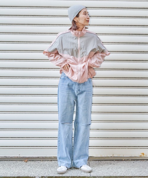 「Auntie Rosa Holiday」 ナイロンブルゾン FREE アイボリー レディース_画像9