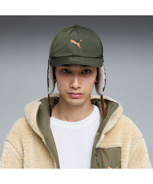 PUMA モンスターハンター ワイルズ アイルー トラッパー ハット 帽子 ユニセックス PUMA x モンスターハンターワイルズ アイルー トラッパー