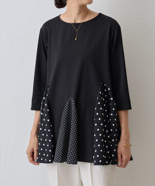 BEARDSLEY（ビアズリー） 7分袖カットソー FREE ブラック レディース